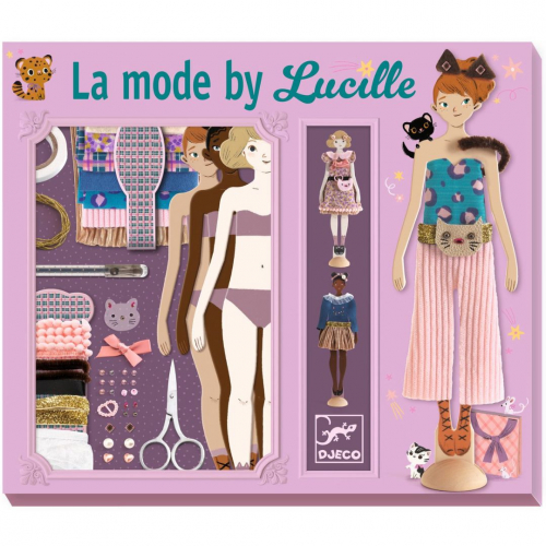 djeco knutselset aankleedpoppen fashion by lucille