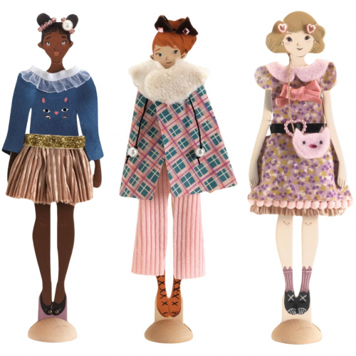 djeco knutselset aankleedpoppen fashion by lucille