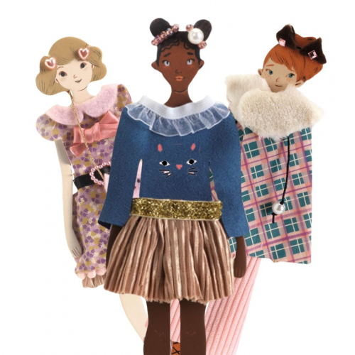 djeco knutselset aankleedpoppen fashion by lucille