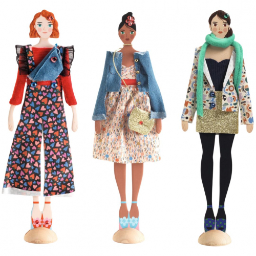 djeco knutselset aankleedpoppen fashion by marie
