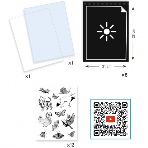djeco knutselset blauwdruk papier