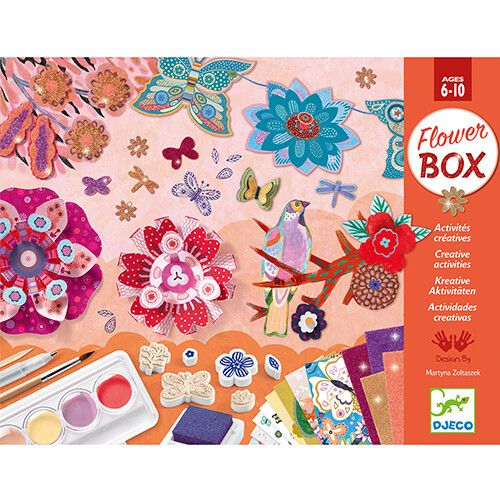 djeco kit créatif six activités - fleurs