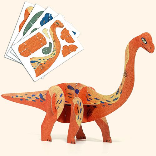 djeco knutselset zes activiteiten - dinosaurussen