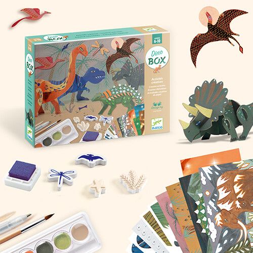 djeco kit créatif six activités - dinosaures