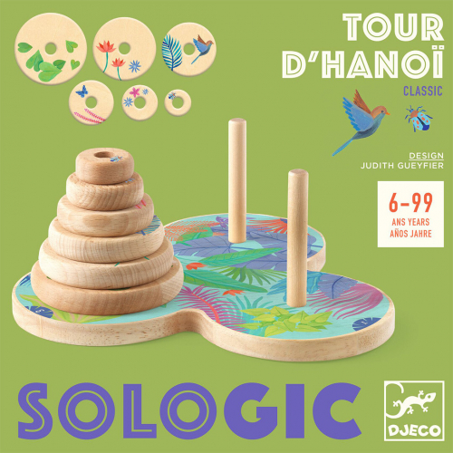 djeco logicaspel sologic - tour d'hanoï