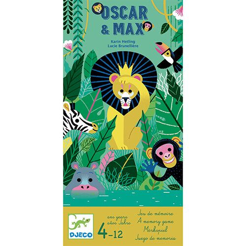 djeco memoriespel oscar & max 