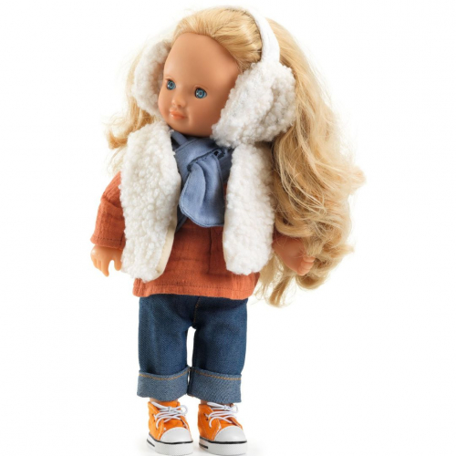 djeco poppenkledingset pomea lovely - moumoute - 32 cm