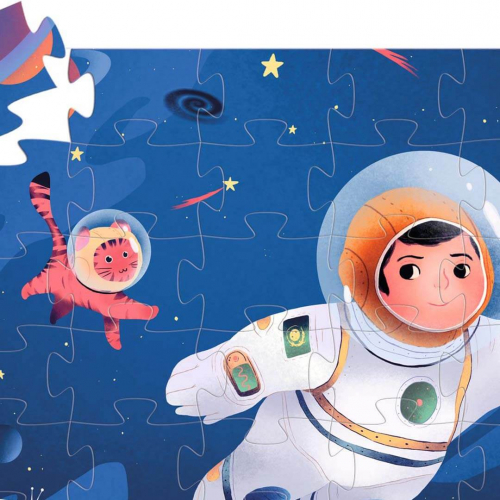 djeco puzzel astronaut op de maan - 36st