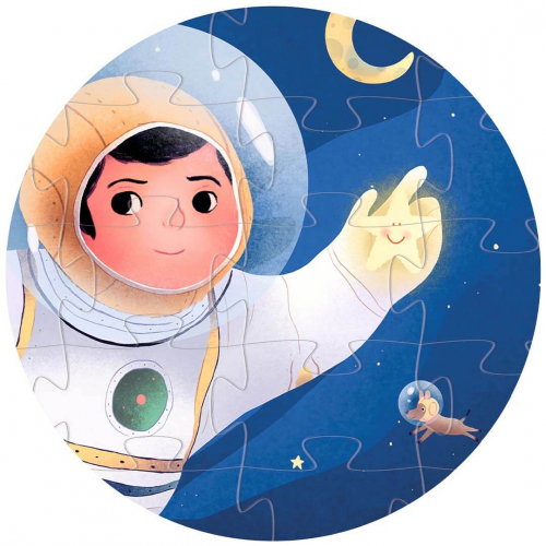 djeco puzzel astronaut op de maan - 36st