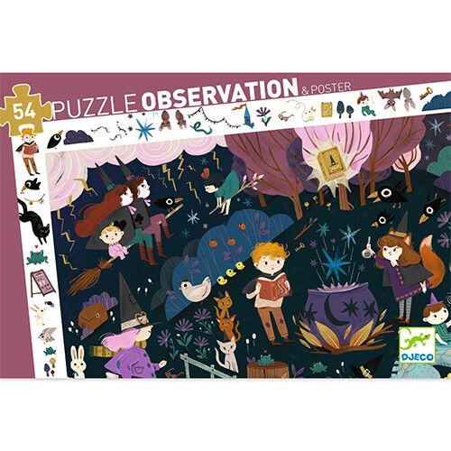 djeco puzzel observation tovenaarsleerlingen - 54st