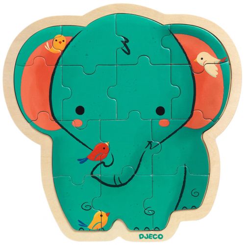 djeco puzzel olifant - 14st