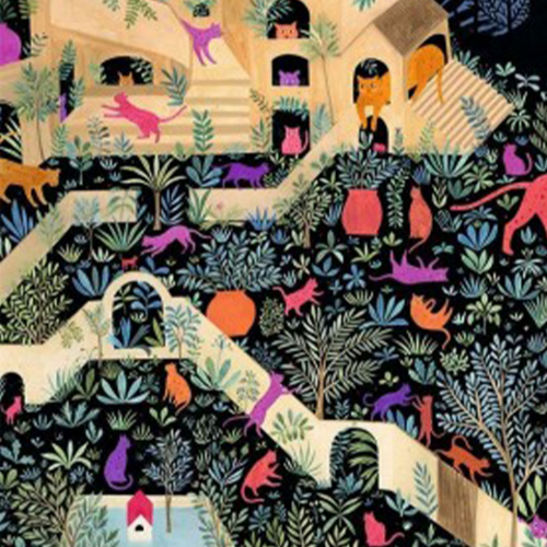 djeco puzzel the kingdom of cats - 500st