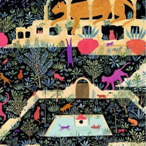 djeco puzzel the kingdom of cats - 500st