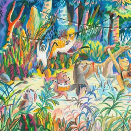 djeco puzzel woods music band - 200st