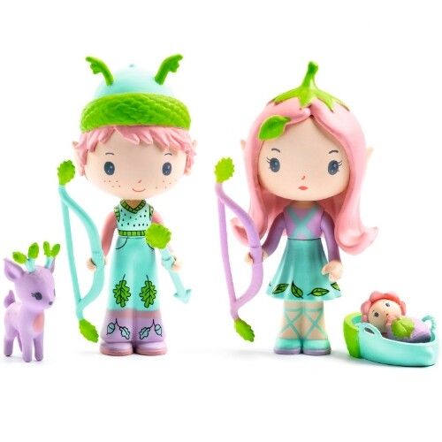 djeco tinyly play figure - lily &amp; sylvestre