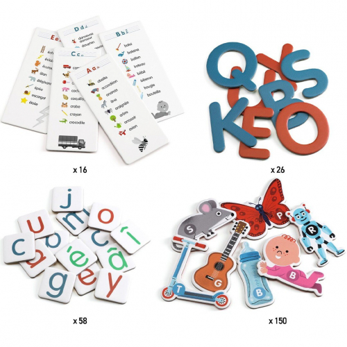 djeco apprendre des mots  - mon grand coffret des lettres 