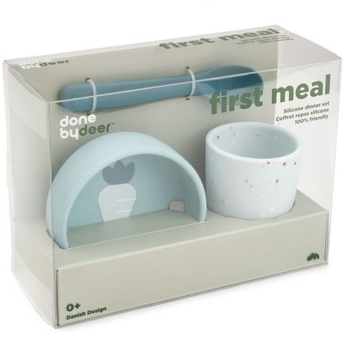 done by deer kinderservies first meal confetti - blue