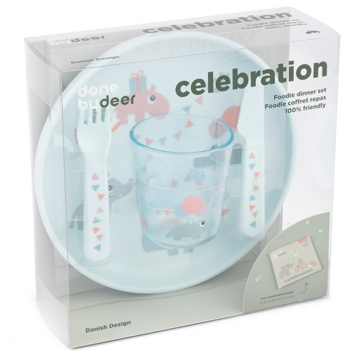 done by deer kinderservies verjaardag - blue