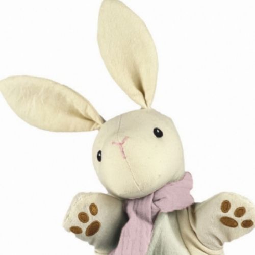 egmont toys handpop konijn met sjaal