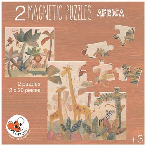egmont toys magnetische puzzel afrika - 2x20st