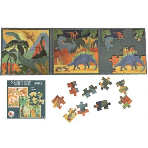 egmont toys magnetische puzzel dino - 2x20st