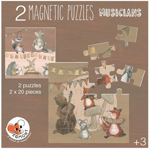 egmont toys magnetische puzzel muzikanten - 2x20st