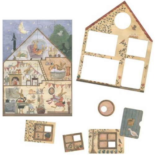 egmont toys puzzel huis van konijn - 24st