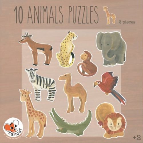 egmont toys puzzels dieren - 10x2st