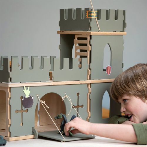 fabelab uitbreiding DIY poppenhuis - kasteel