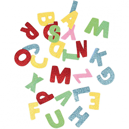 foam letters - glitter - 80st