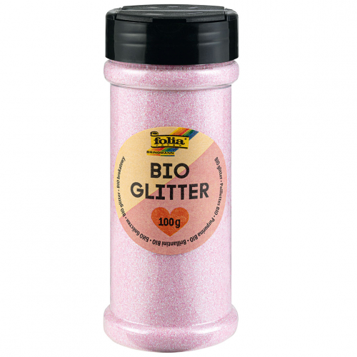 folia glitter - iriserend lichtroze