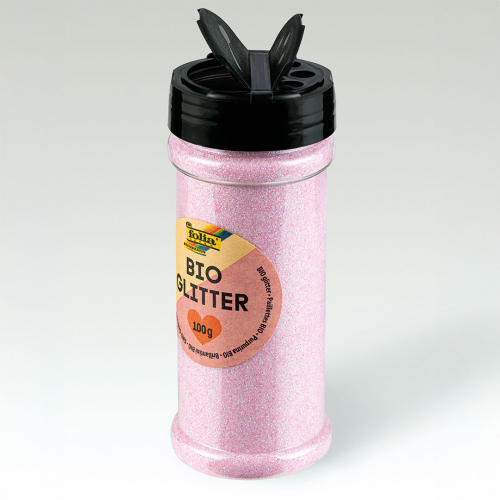 folia glitter - iriserend lichtroze