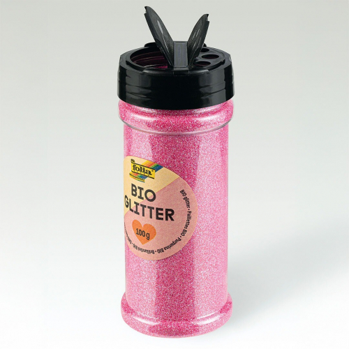 folia glitter - iriserend roze