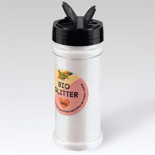folia glitter - iriserend wit