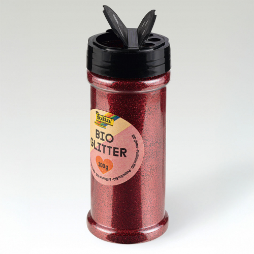 folia glitter - rood