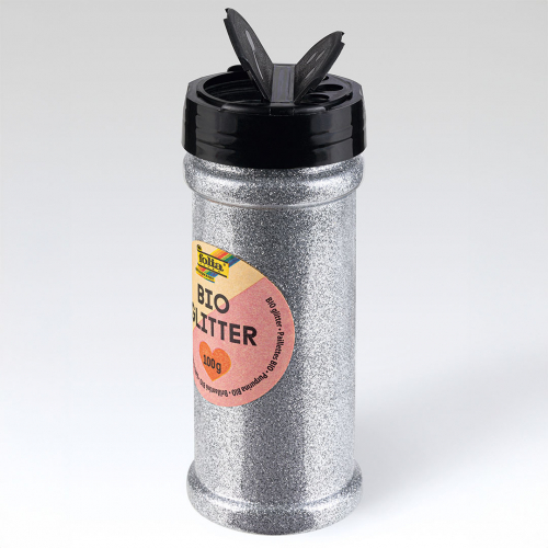 folia glitter - zilver
