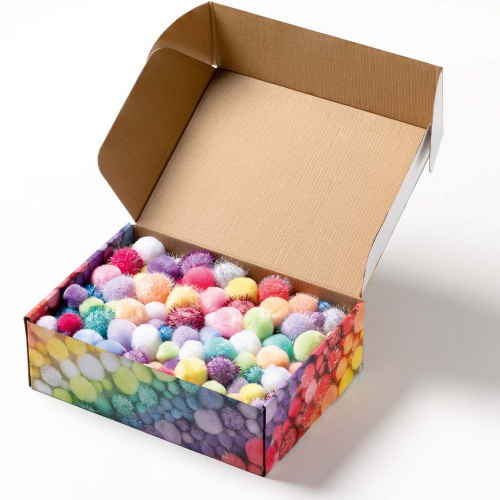 folia pompoms - pastel - 300 gram