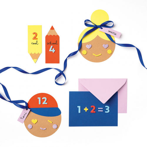 folia stickers glitter - cijfers - 112st