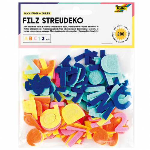 folia vilten letters en cijfers - 200st