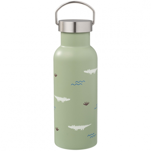 fresk rvs thermosfles met extra dop - krokodil - 500 ml