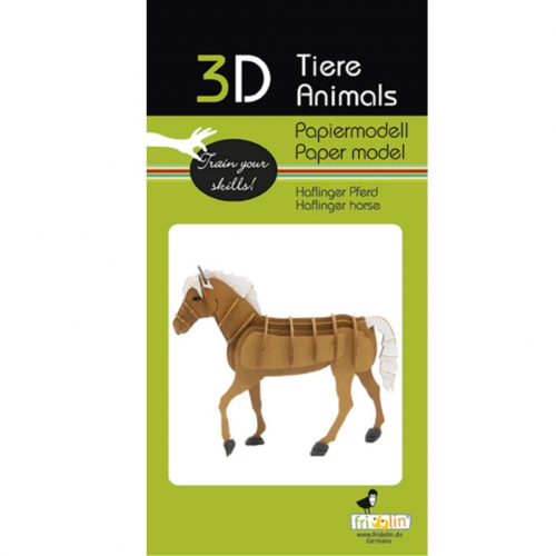 fridolin 3D bouwpakket haflinger paard
