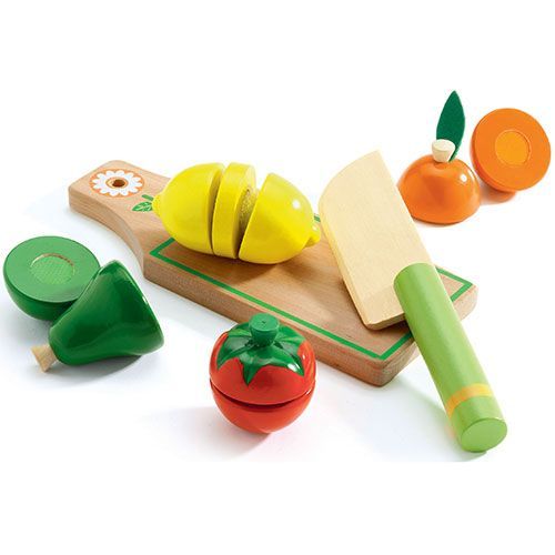djeco speelfruit en - groenten met snijplankje