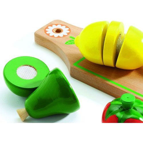 djeco speelfruit en - groenten met snijplankje