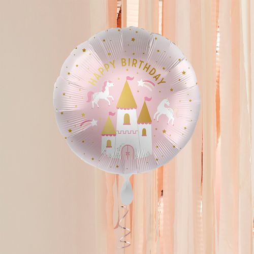 ginger ray folieballon happy birthday - prinsessen