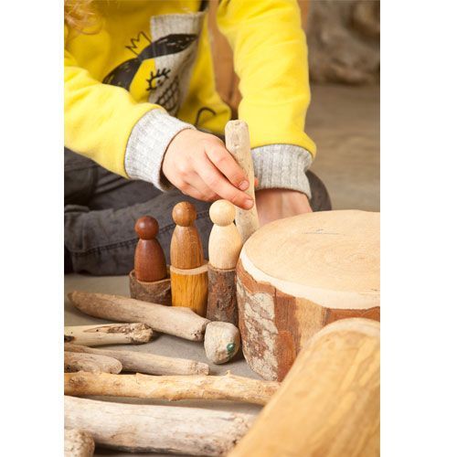 grapat houten nins® poppetjes (3st)