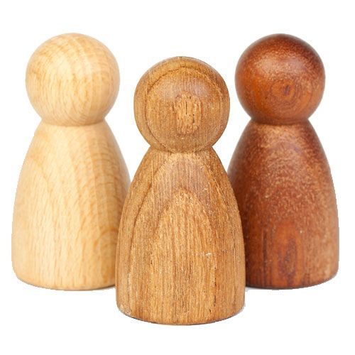 grapat houten nins® poppetjes (3st)