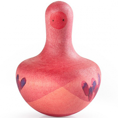 grapat tuimelaar en tol vogel roze