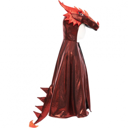 great pretenders verkleedcape draak ruby metallic - 5-6 jaar