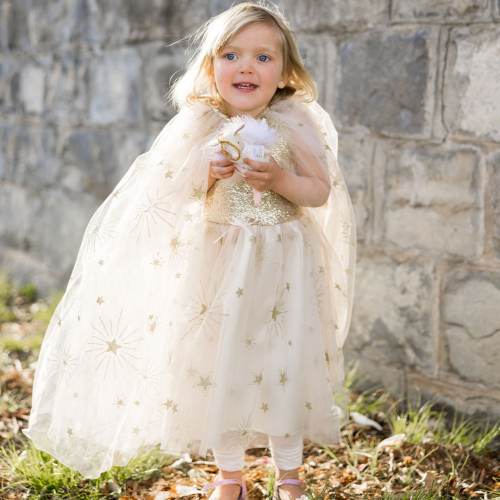 great pretenders verkleedcape golden glam - 4-6 jaar 