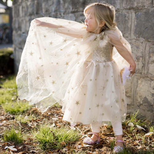 great pretenders verkleedcape golden glam - 4-6 jaar 